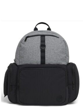 HUGGIES Unisex-adult Day Pack Diaper Backpack, Dark Grey Heather/Black, One Size